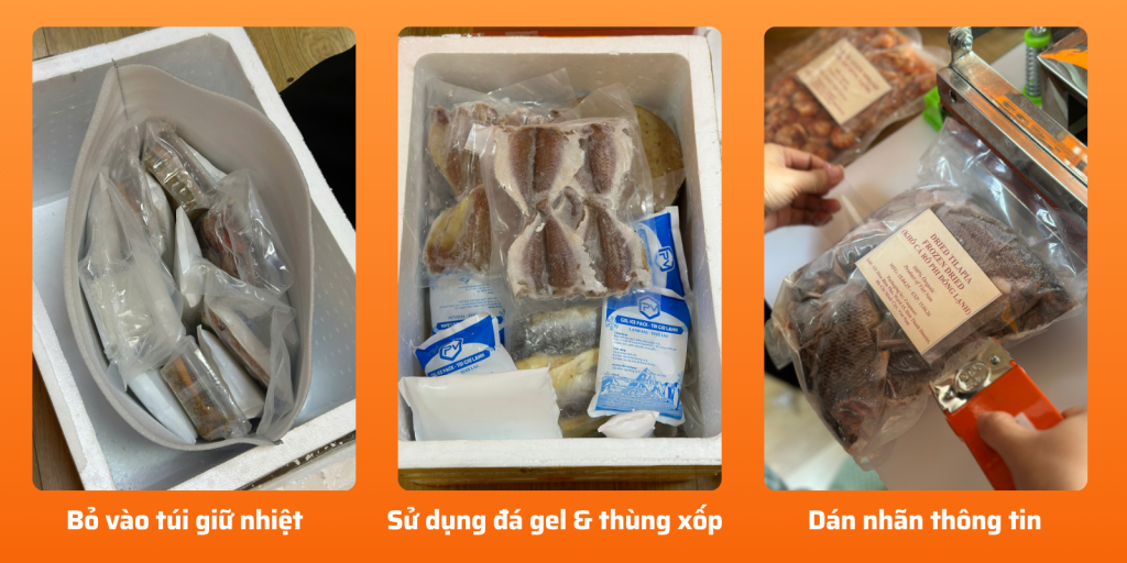 Pacific Express - Cách đóng gói hàng đông lạnh