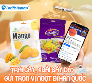 Pacific Express - Gửi xoài sấy dẻo đi Hàn Quốc
